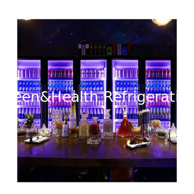 2/3 πόρτες Πολλαπλές ποικίλες χρώσεις Ποτά Αλκοολούχα ποτά Ψυγεία Εμφάνιση ντουλάπια