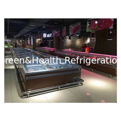 Τελευταία συρόμενη πόρτα χαμηλής θερμοκρασίας κατεψυγμένα κρέατα αποθήκευση τροφίμων οθόνη ντουλάπι ψυγείο