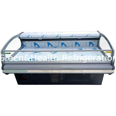Ενσωματωμένος Συμπιεστής Ευρωπαϊκού Τύπου Ημι-Ανοιχτός Ψυγείο Βιτρίνα για Φρέσκο Κρέας