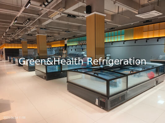 Νησιωτικό Ψυγείο Εμπορικό Συνδυασμένο Ψυγείο Βιτρίνας για Κατεψυγμένα Τρόφιμα