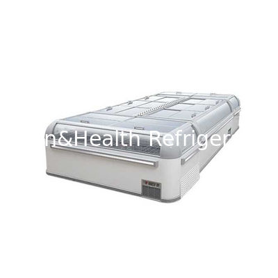 Μαύρος ψυκτήρας επίδειξης χρώματος εμπορικός για τα διευθετήσιμα ράφια θαλασσινών