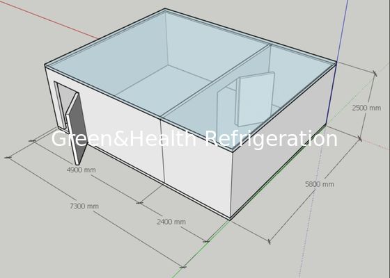 Κρύο δωμάτιο κρύας και βιομηχανίας παγώματος με τη συμπύκνωση της μονάδας