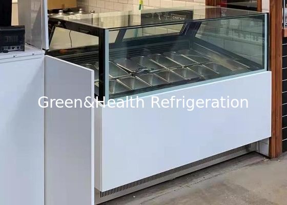 -22 βαθμός 16 παν ψυκτήρας επίδειξης παγωτού σεσουλών επίδειξης Gelato