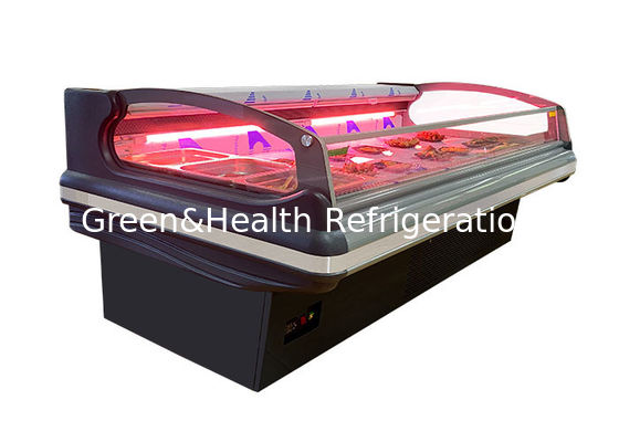 Οριζόντιο δοχείο ψύξης ψυκτήρων κρέατος περιπτώσεων επίδειξης κρέατος υπεραγορών