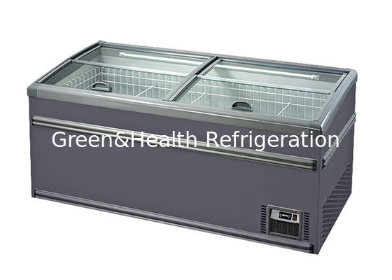 Εμπορικός ψυκτήρας νησιών υπεραγορών ψυκτήρων επίδειξης χαμηλής τιμής Costom