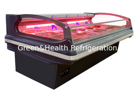 Ανοικτό ψυγείο τροφίμων προθηκών ψυκτήρων κρέατος ανεμιστήρων συνήθειας το για πολλές χρήσεις ενσωμάτωσε το σύστημα