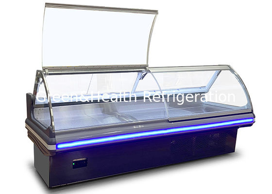 Κρέατος καταστημάτων εμπορικό επίδειξης ψυκτήρων Deli ψυγείο επίδειξης τροφίμων ανοικτό